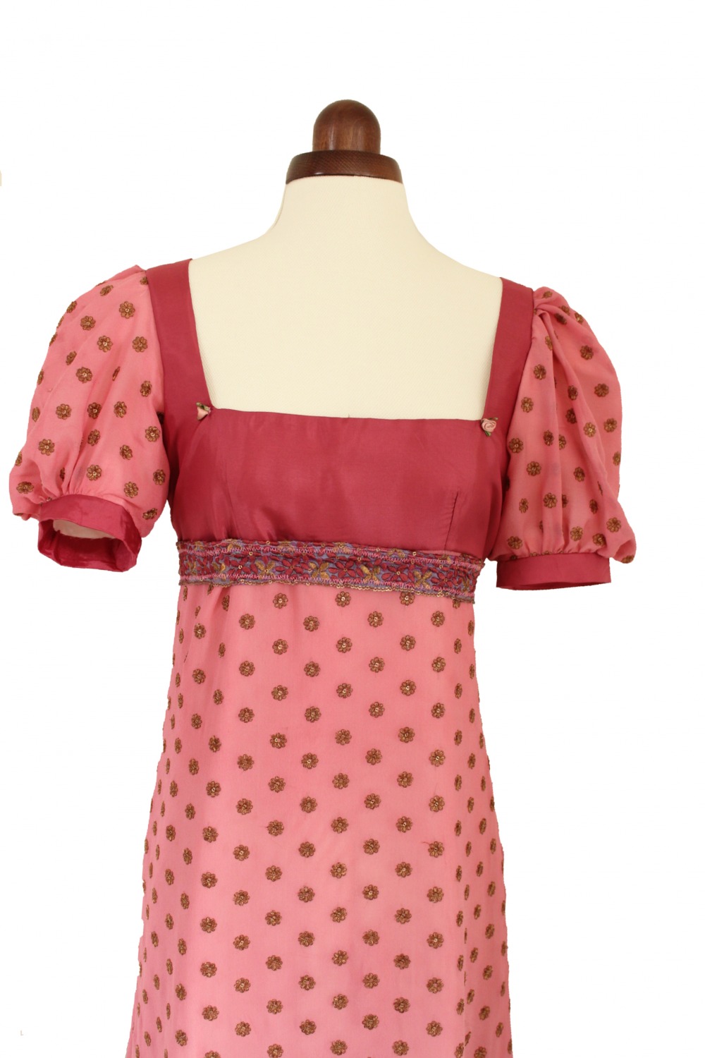 Ladies 19th Century Regency Jane Austen Evening Ball Gown Costume Size 10 - 12 Image